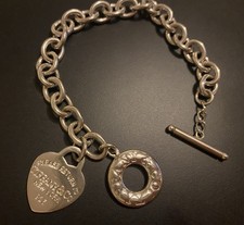 Tiffany & Co. Return to Tiffany Heart Tag Toggle Bracelet 925 Sterling Silver