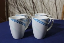 Corelle Coordinates Porcelain "Ocean Arc" Coffee Mug - Set of 4