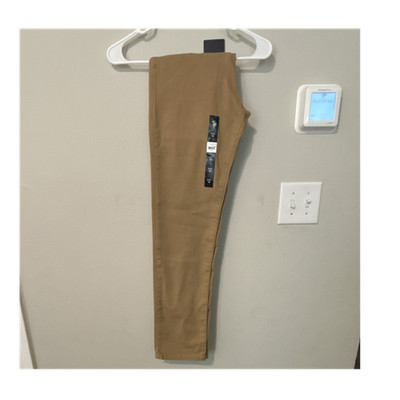 US Polo Assn. Boys Straight Twill Pants Honey Casual Solid Button Closure