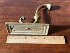Vintage Brass Arts & Crafts Style Rope Twist Coat Clothes Bath Robe Towel Hook — photo 6