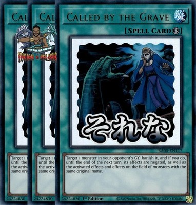 Yugioh 3x Called by the Grave RA05-EN117 Ultra Rare 1st Ed NM