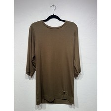 Free People free-est Brown Shirt Mini Dress - Size Small