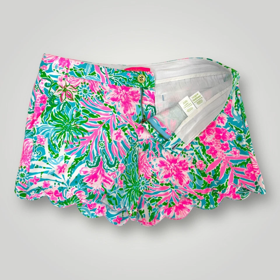 Corto tejido Lilly Pulitzer Buttercup para mujer 12 hojas de Amalfi It Wild floral nuevo con etiquetas $74 Foto 3 de 4
