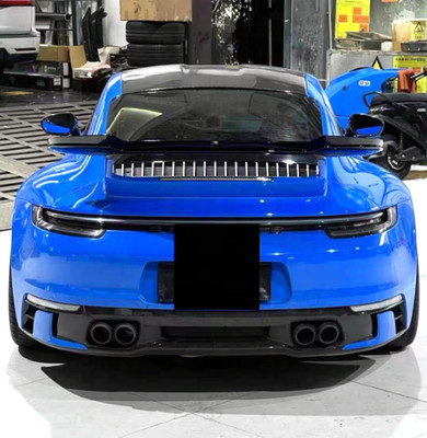 Porsche 991 991.2 992 LED BLACK Crystal Rückstoßstange Reflektor Leuchten Set