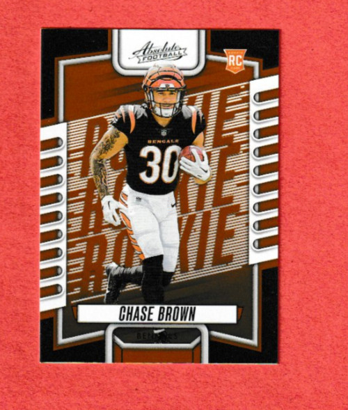 Chase Brown RC 2023 Panini Absolute Cincinnati Bengals #142