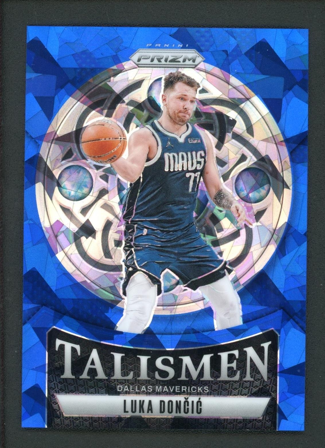 2024-25 LUKA DONCIC 089/125 PANINI PRIZM TALISMEN ICE CRACKED BLUE