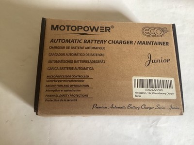 MOTOPOWER MP00205C 12V 800mA Auto Battery Charger Trickle Charger New Opne Box