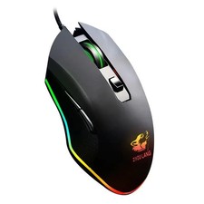 ATTACK SHARK V1 RGB Gaming Mouse Wired 6 Button 3 DPI Ergonomic Black Matte
