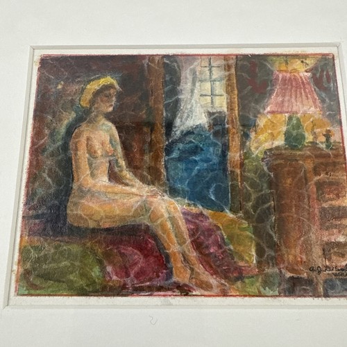 Vintage Alfred J. Disalvo Gemälde WPA - Bild 5 von 11