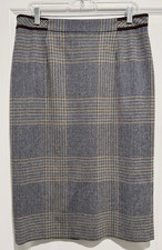 Pendleton 100 Virgin Wool Plaid Pencil Skirt