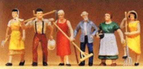Paquete Preiser O Farm Workers (6) 08402 | Zustand: New