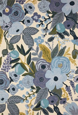 Floral Loop rug | Wool Area Rug | Bedroom - Living Room Rug | Designer Rugs