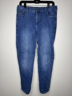 Kuhl 9'' Kontour Flex Denim Skinny Jeans Vintage Blue Women's Size 14 Short