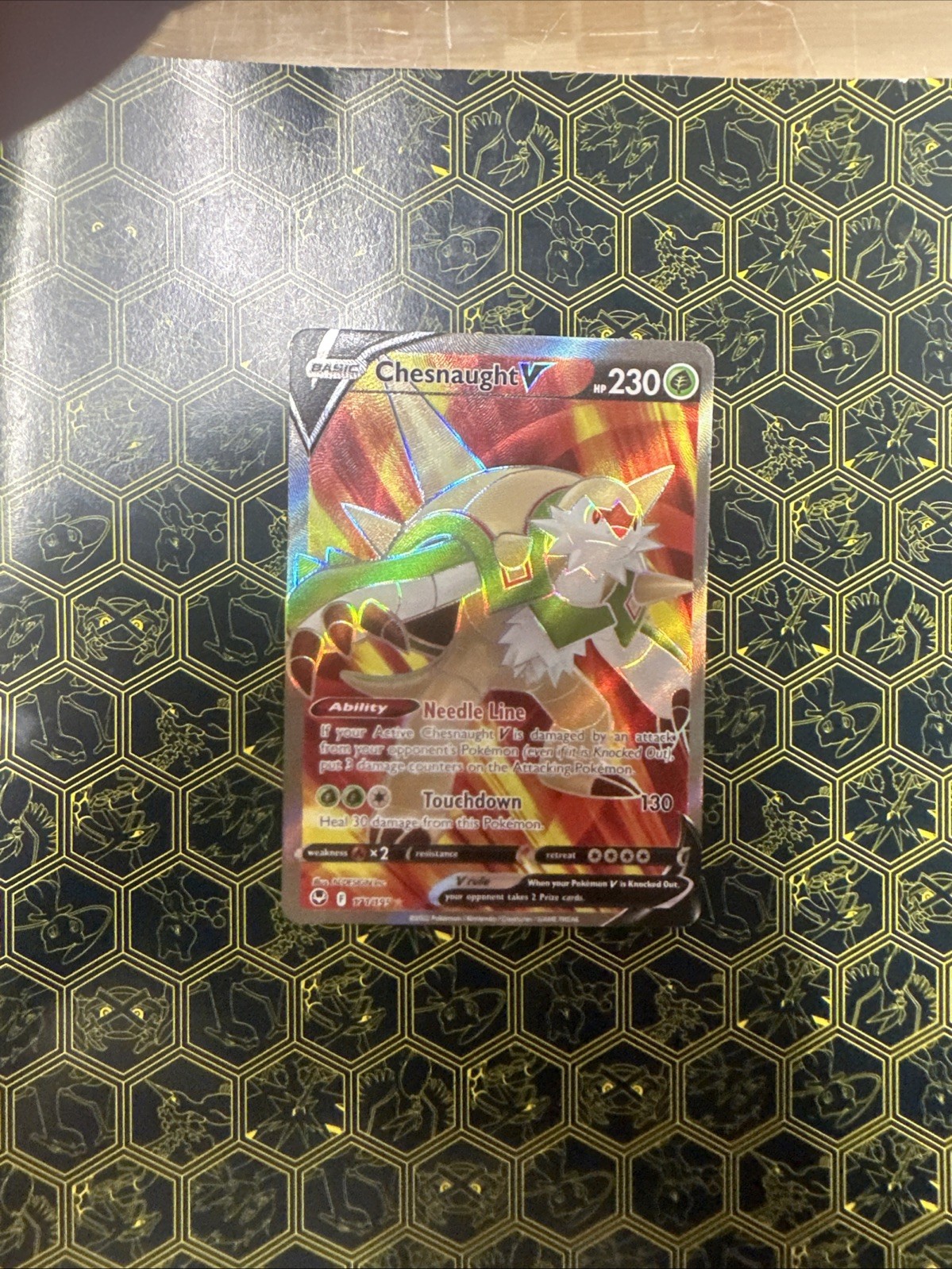 Pokémon Card Chesnaught V 171/195 Silver Tempest