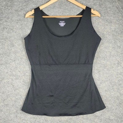 Spanx Shapewear Camisole Women XL Black Compression Smoothing Tank Top Neutral