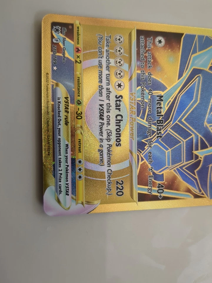 Origin Forme Dialga VSTAR - (Secret) 210/189 Swsh10: Astral Radiance Holo - Image 4 of 4