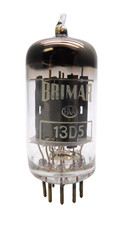 Brimar 13D5 ECC82 12AU7 Long Plate D Getter Valve Tube Used Tested (V3) #1