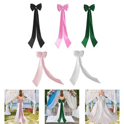 Big Bow Abnehmbare Brautkleid Mädchen Große Schleife Schleppe
