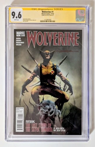 Graded Comic CGC Graded Wolverine (2010) #1 CGC SS 9.6 Signed By Jae Lee