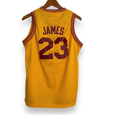 LeBron James Cleveland Cavaliers Retro Adidas Hardwood Classics Jersey Kids Sz L