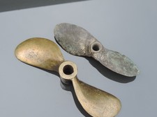 ☺️ 2 ANTIQUE BOAT PROPELLER 2 BLADE MARINE NAUTICAL 2 ANCIENNE HELICE BATEAU