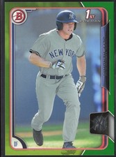 Jeff Hendrix 2015 1st Bowman Draft Green #192 /99 New York Yankees