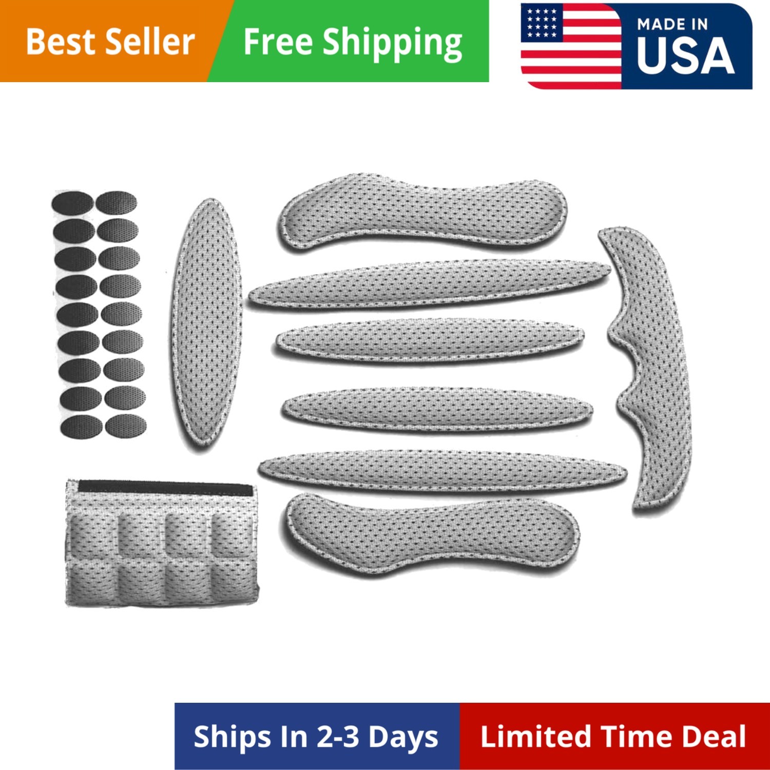 Bike Helmet Pads Padding Kit Universal Bicycle Replacement F