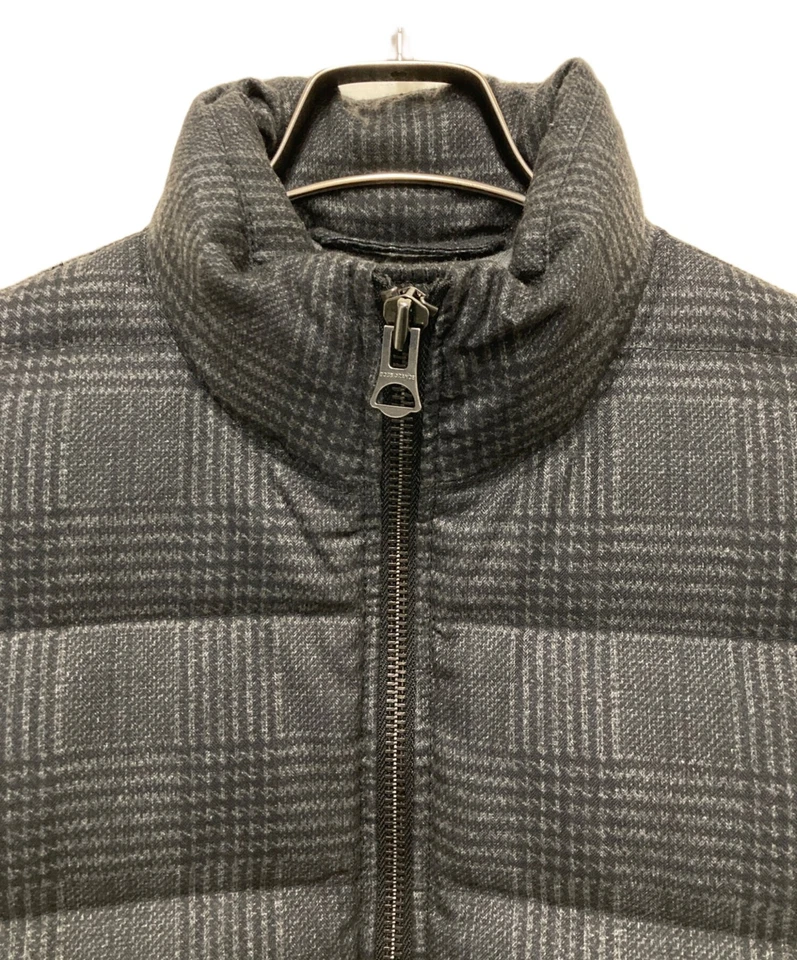 HUGO BOSS Check Down Jacket Size: 46 Gray Men 6023494 - Image 4 of 4
