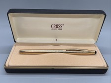 Cross 14k Gold Filled Fountain Pen Solid 14k Gold Nib New in box