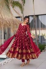 GOWN SALWAR KAMEEZ PAKISTANI INDIAN WEDDING PARTY WEAR DRESS BOLLYWOOD SUIT NEW