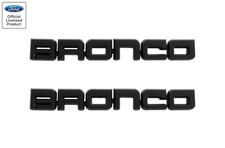 1987-1991 Ford Bronco Classic Matte Black 8.5 Bronco Fender Emblems Pair Lh Rh 1987-1991 Ford Bronco Classic Matte Black 8.5 Bronco Fender Emblems Pair Lh Rh