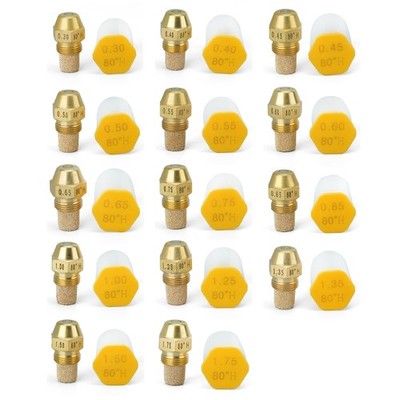 Accuracy Machined Metal Nozzle 80 Degree Sprays for Furnace Systems Use