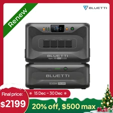 BLUETTI Apex 300+B300K 5529.6Wh Portable Power Station Generator for Home Backup