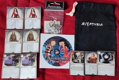 DSA - Aventuria  - Beutel +  Karten + Aufkleber + Marker