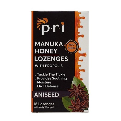 Manuka Honey Lozenges with Propolis Aniseed Licorice Flavor Cough Relief 80g