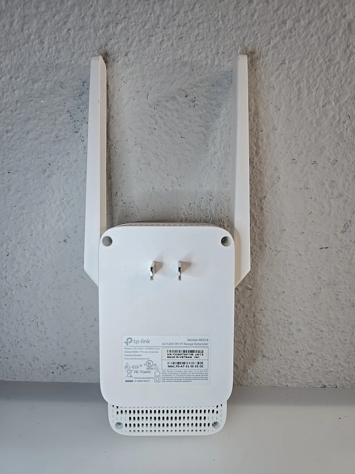 Wi-Fi Range Extender Up to 1200Mbps Dual Band TP-Link AC1200 White - Image 2 of 3