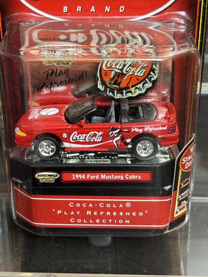 2000 Matchbox Collectibles: Coca-Cola Baseball 1994 Ford Mustang Cobra Rare! - Image 2 of 4