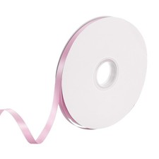 Satin Ribbon, 3/8 Inch x 80 Yards Pink Double Face Polyester Satin Ribbon