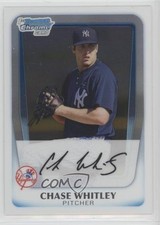 2011 Bowman Chrome Prospects Chase Whitley #BCP155 0l1