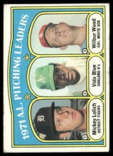 1972 Topps #94 1971 (Mickey Lolich / Vida Blue / Wilbur Wood)