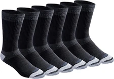 Mens Dri-Tech Moisture Control Max Full Cushion Crew Socks, Available in M-Xl (6