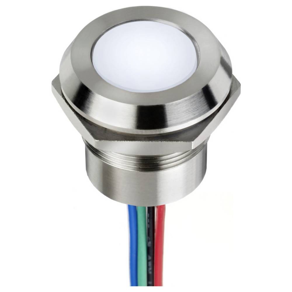 Voyant lumineux LED jaune Flush APEM Q22F1CXXY24E haute fiabilité