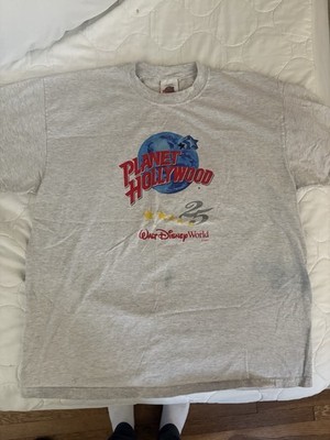 Vintage 1991 Planet Hollywood Heather Grey T-Shirt Men s Size XL