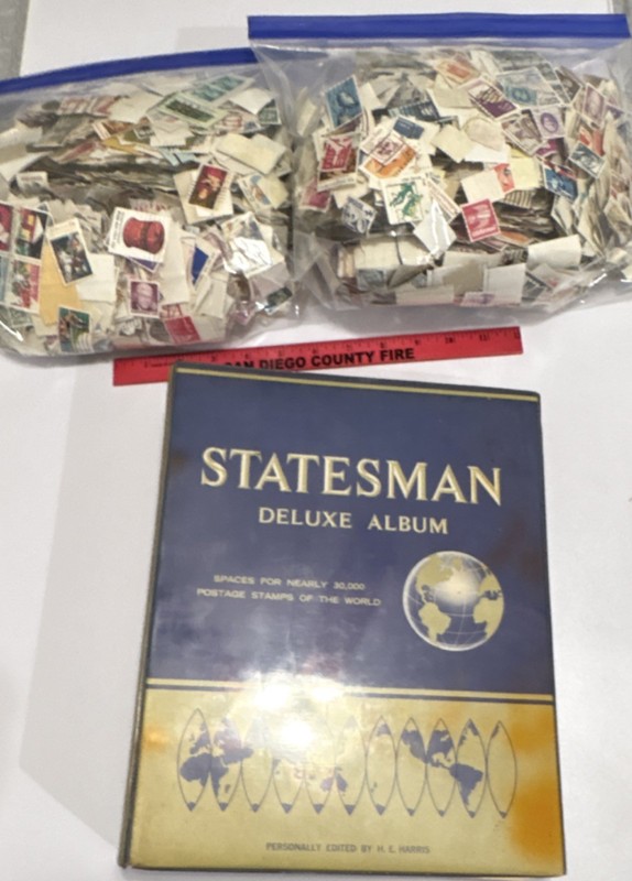 H.E. Harris Statesman Deluxe Album Country Specific Stamp Album