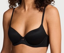 Victoria's Secret Body by Victoria lined Demi Bra Black 32B New