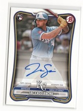 2026 Bowman Baseball Jac Caglianone #PRV-JC Paper Rookie Base Auto Royals