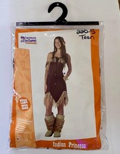 NATIVE AMERICAN PRINCESS HALLOWEEN COSTUME Girls Age 13-14 Junior SIZE 3-5