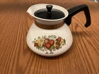 Vintage Corning Ware 6 Cup Coffee / Tea Pot P-104-8 Spice of Life with Lid