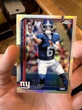 2025 Topps Chrome Jaxson Dart Rookie Refractor #306 New York Giants NFL