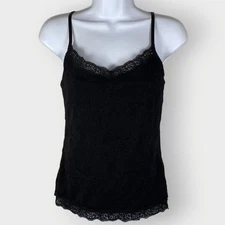 Vtg Y2K Moda Intl Womens Cami | Black Lace | Whimsigoth Fairy Grunge Bella Swan